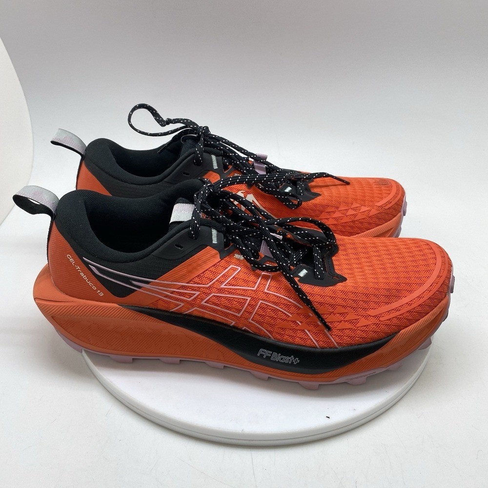 ASICS Sneakers Womens 10 Gel-Trabuco 13 1012B768 Orange Hiking Athletic Shoes